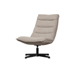 Draaifauteuil bouclé taupe melange